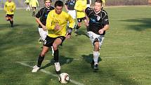 Fotbalové derby Švábenice (v černých dresech) vs. Ivanovice. 