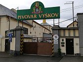 Uzavřený pivovar ve Vyškově.