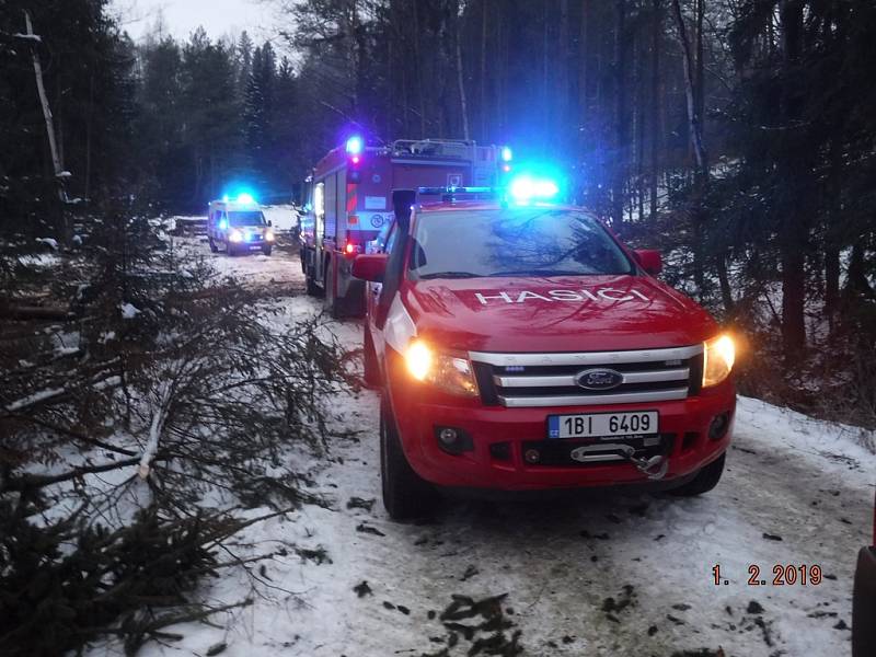 Tragicky skončila páteční práce dvou dělníků v hlubokých lesích v okolí Studnice na Vyškovsku. Klády je tam zavalily, jeden z nich nepřežil.