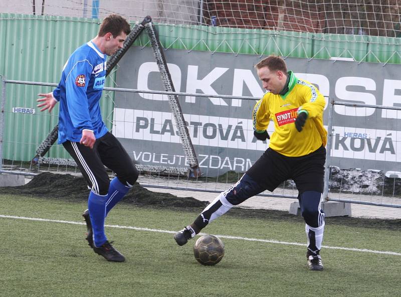 V dohrávce hlavní skupiny zimního turnaje v Líšni remizoval MFK Vyškov s Olympií Ráječko 0:0.