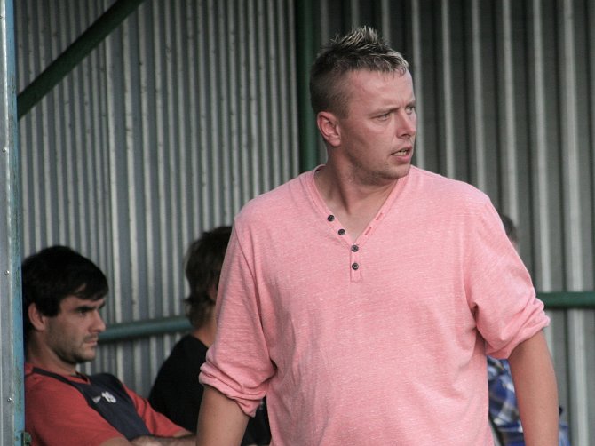 Milan Boušek, trenér fotbalistů Tatranu Rousínov.