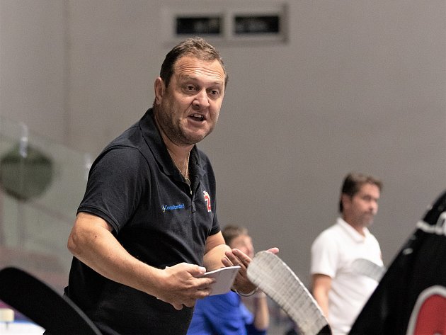 Michal Konečný, trenér hokejistů HC Vyškov.