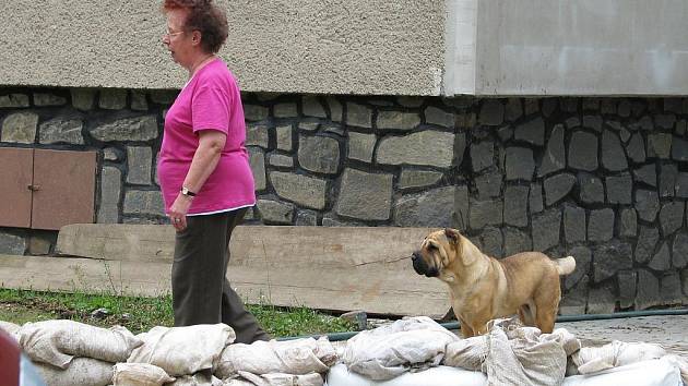 Záplavy ve Slavkově a v Milonicích.