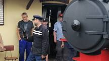 Hlavním bodem programu bylo slavnostní vypravení nově opravené lokomotivy.