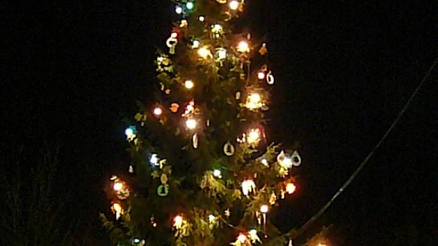 Vánoční strom v Lysicích