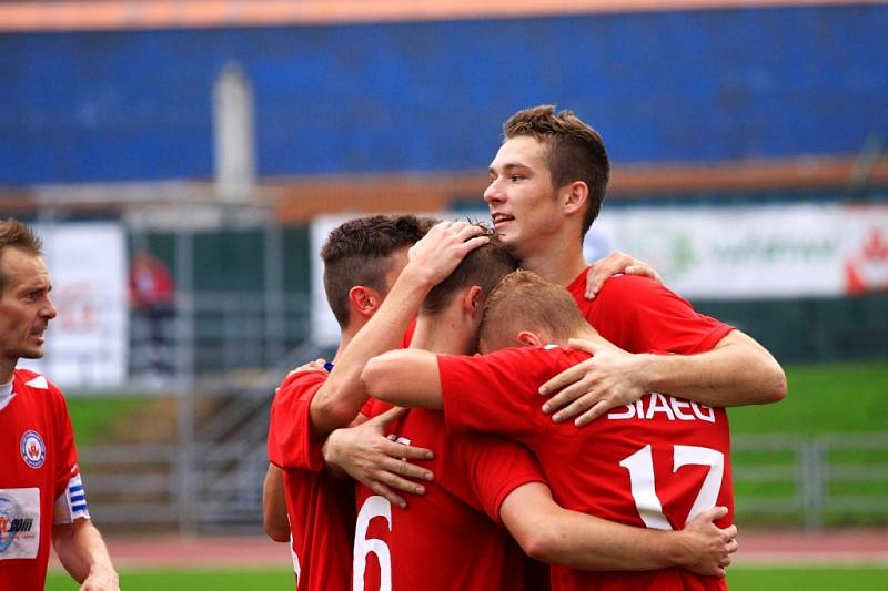 V 8. kole moravskoslezské fotbalové ligy MSFL MFK Vyškov porazil 1.FC Slovácko B 4:1. 