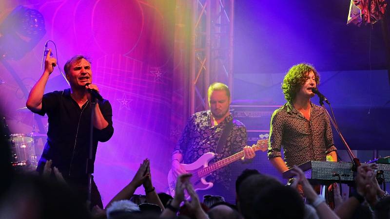 Kapela MIG 21 koncertovala ve Vyškově v pátek 30. července.
