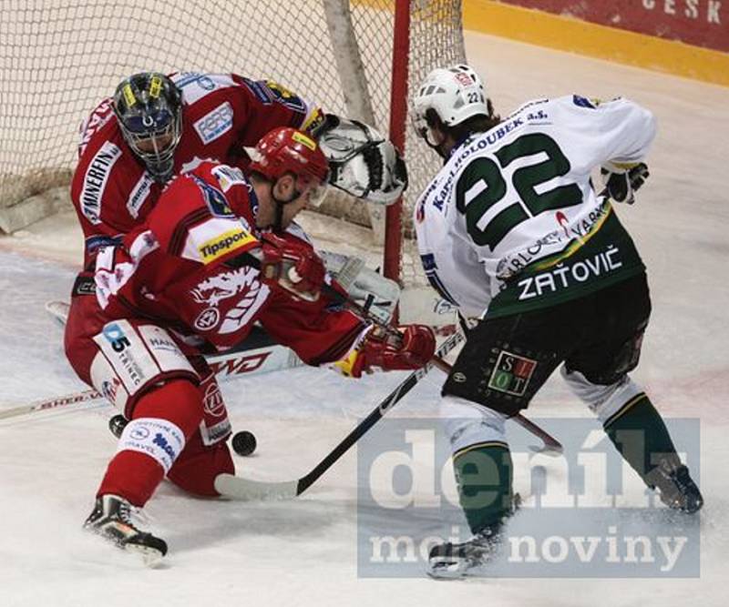 O2 Extraliga – 49. kolo: Třinec - Karlovy Vary 2:4