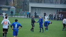 Závěr podzimu fotbalstům Dobratic nevyšel. Nováček I. A třídy prohrál na hřišti albrechtického Baníku 1:4. 