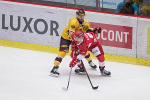 Utkání 54. kola Chance ligy mezi HC Dukla Jihlava a HC Frýdek-Místek.