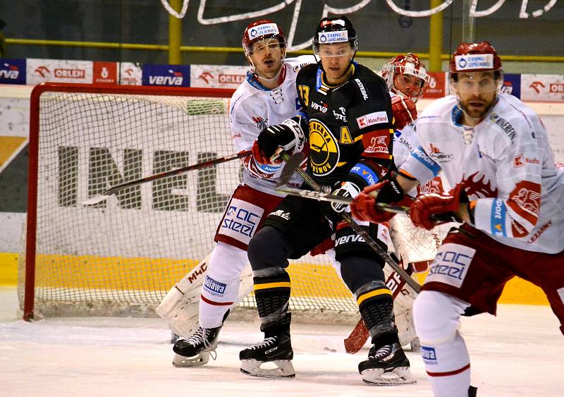 Utkání 48. koa Tipsport extraligy Litvínov - Třinec 2:6.