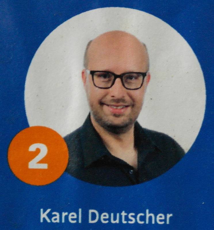 Noví zastupitelé za hnutí Přátelé FM. Karel Deutscher