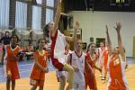 Utkání nejmladších minižákyň U11 mezi BK Frýdek-Místek a Basket Ostrava ze dne 2. února 2012.