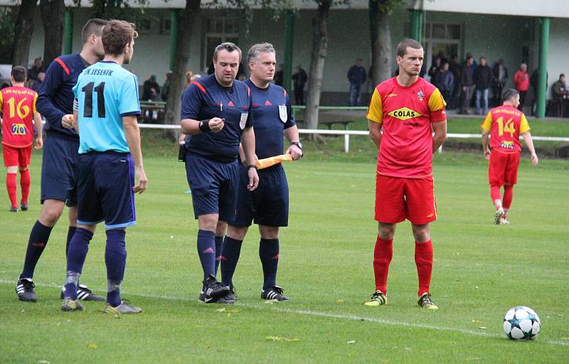 Divizní fotbalisté 1. BFK Frýdlant nad Ostravicí prohráli podruhé v řadě, když nestačili doma na Jeseník 0:2.