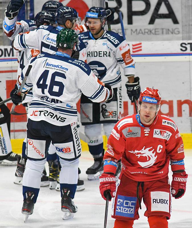 Petr Vrána z Třince - 29. kolo Tipsport Extraligy HC VÍTKOVICE RIDERA - HC Oceláři Třinec, 26. prosince 2020 v Ostravě.