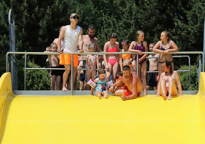 Aquapark Olešná ve Frýdku-Místku, sobota 19. června 2021.