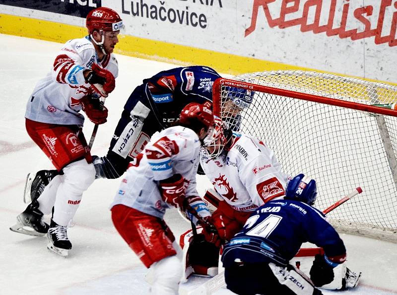 Zápas 45. kola hokejové extraligy Oceláři Třinec - Rytíři Kladno 5:4, který se hrál 5. února 2023 ve Werk Areně