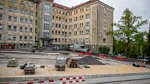 Rekonstrukce nemocnice,  25. května 2023, Frýdek-Místek.