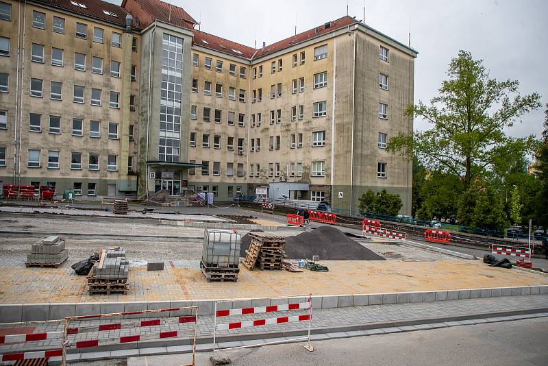 Rekonstrukce nemocnice,  25. května 2023, Frýdek-Místek.