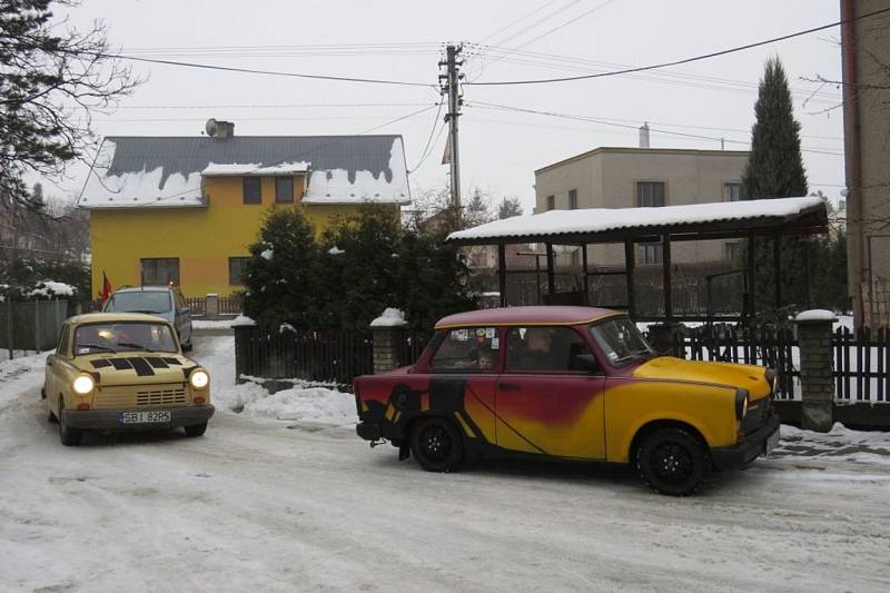 Zimní veteránský sraz „Trabanti na sněhu“ se uskutečnil během víkendu v Morávce.