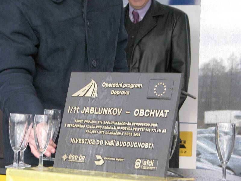 Otevření obchvatu Jablunkova a Návsí v roce 2008.