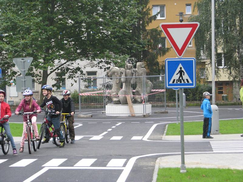 Dopravní hřiště na místeckém sídlišti Anenská. 