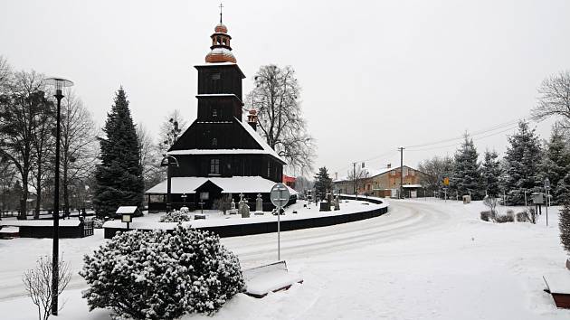 Zima v Sedlištích.