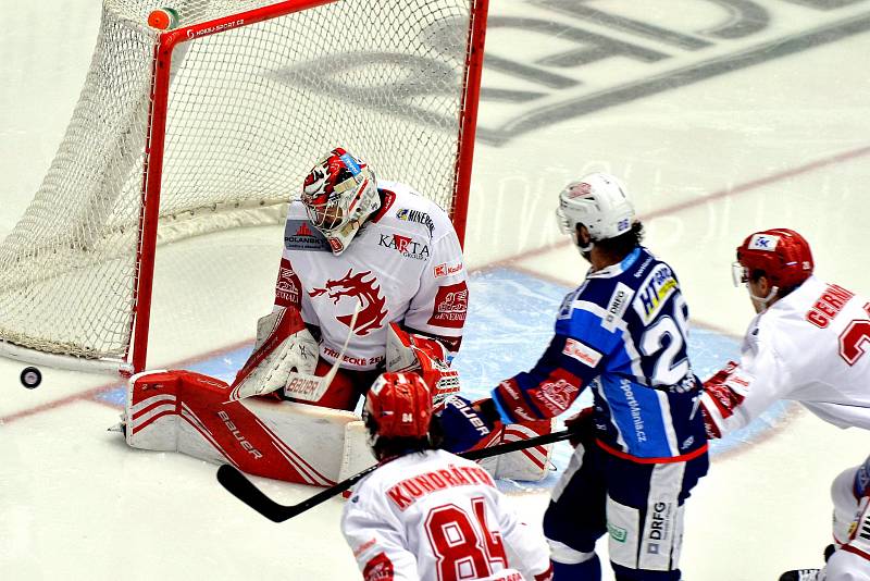 Předehrávka 28. kola extraligy: HC Oceláři Třinec - HC Kometa Brno 1:4 (1:1, 0:2, 0:1)