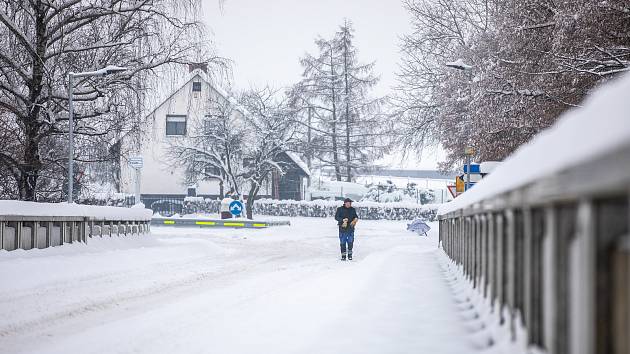 Zimní počasí, 16. prosince 2022, Lučina.