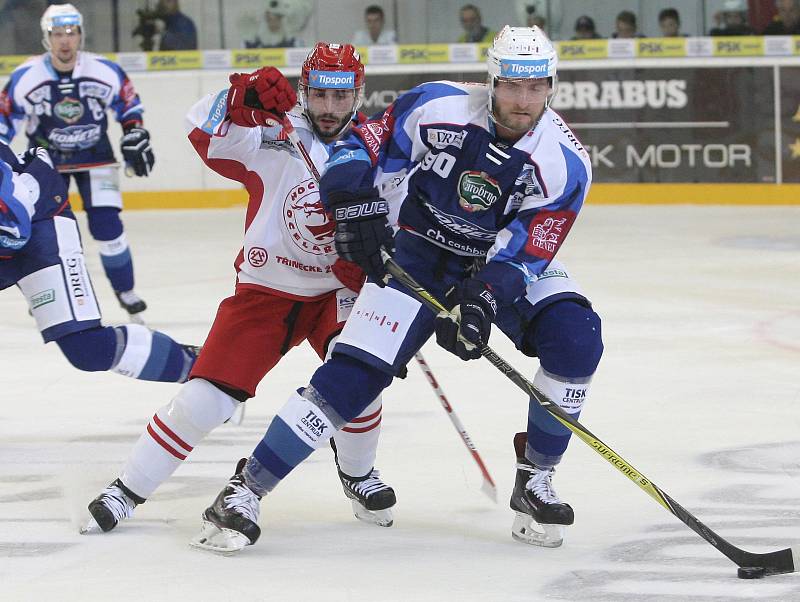 Utkání 1. kola hokejové extraligy: HC Kometa Brno - HC Oceláři Třinec (8. září 2017)