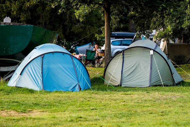 Vodní nádrž Baška, 6. srpna 2020 v Bašce u Frýdku-Místku.