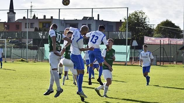 Zápas 12. kola I.A třídy, skupiny B, Staré Město - Lokomotiva Petrovice 1:0.
