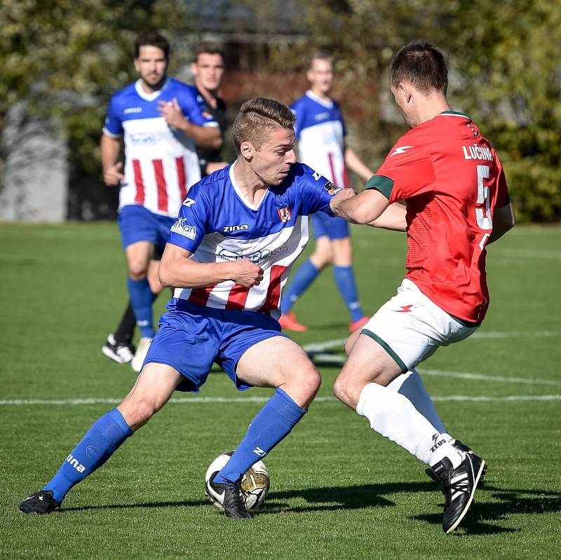 Fotbalový zápas I.A třídy mezi Lučinou a Albrechticemi se objevil v přímém televizním přenosu.