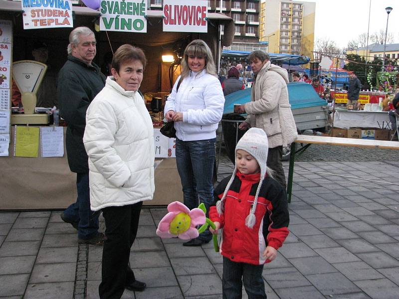 Třinecká důchodkyně Lidie Vítková přišla s manželem, dcerou a vnučkou. 