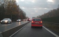 Nehoda na dálnici D56 z Frýdku-Místku do Ostravy.