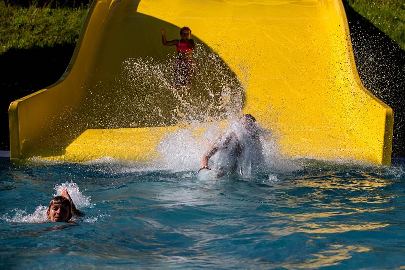 Letní aquapark Olešná, 30. července 2020 ve Frýdku-Místku.