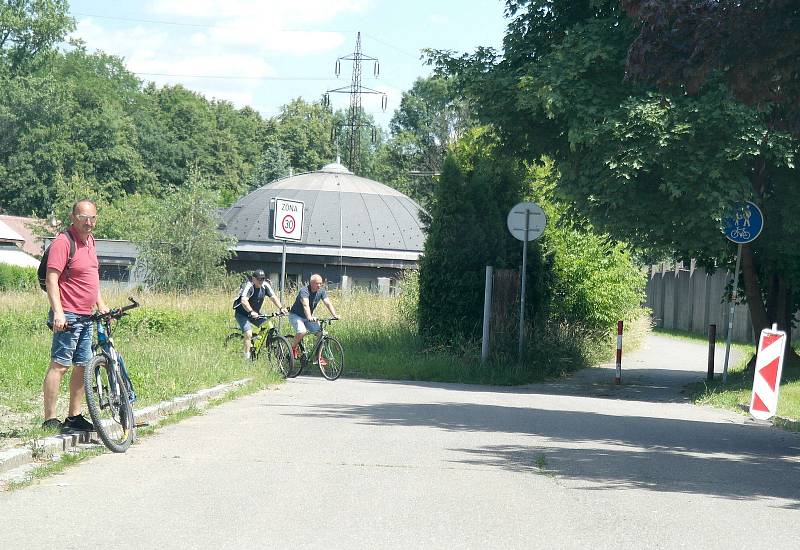 Moravskoslezský kraj podpořil dodělání cyklostezky č. 59 z Ostravy do Beskyd. Kousek chybí ve Sviadnově, vůbec nic ještě nemají v Bašce, 22. 6. 2022.