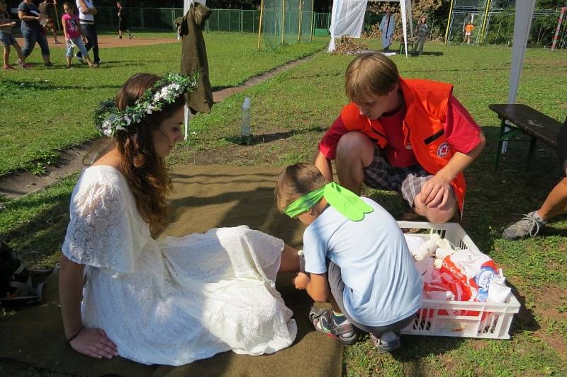Český červený kříž Frýdek-Místek připravil v sobotu 7. září akci pro děti v areálu Sokolíku.