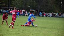 Fotbalisté Dobratic přišli o sérii domácí neporazitelnosti, když s Bystřicí prohráli 0:1.