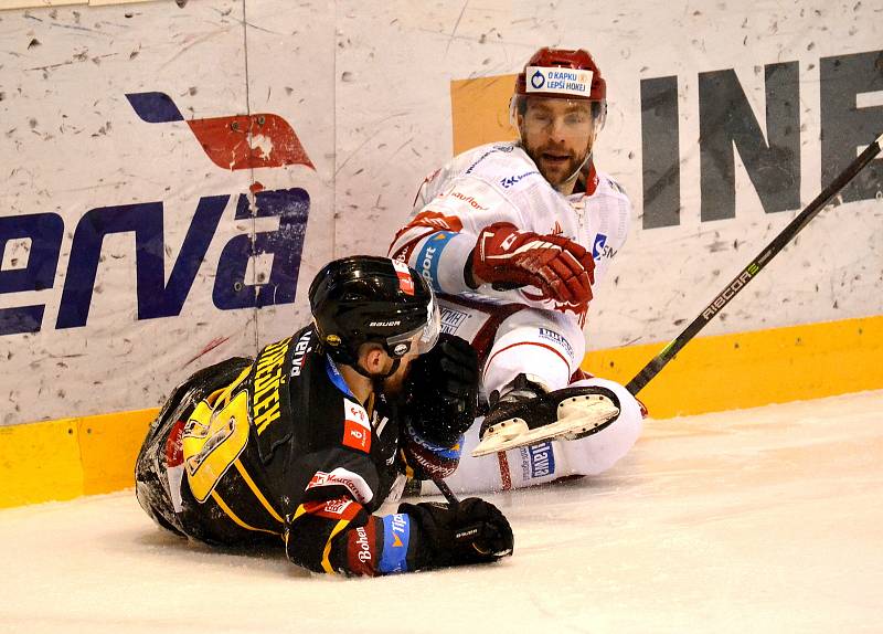 Utkání 48. koa Tipsport extraligy Litvínov - Třinec 2:6.