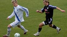 Fotbalisté 1. HFK Olomouc (v černém) remizovali na domácím hřišti s Frýdkem-Místkem 1:1.