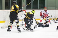 Hokejisté Frýdku-Místku (světlejší dresy) porazili na domácím ledě nováčka ze Sokolova 5:3.