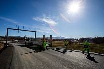 Výstavba dálničního obchvatu Frýdku-Místku, únor 2022 
