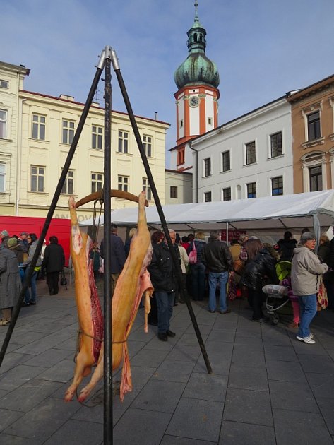 Beskydské farmářské trhy v Místku. 