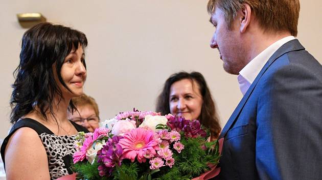 Jarmila Morcinková z Nemocnice Třinec získala cenu pro nejlepší sestřičku.