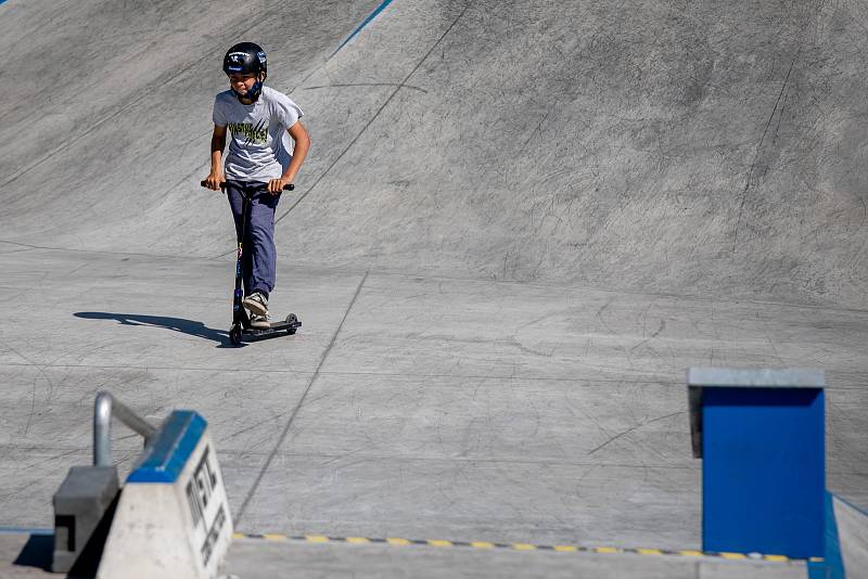 Skatepark ve Frýdku-Místku, 23. dubna 2020.