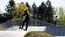 Skatepark ve Frýdku-Místku, 23. dubna 2020.