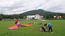 Kunčice pod Ondřejníkem jsou hodně oblíbené mezi paraglidisty.