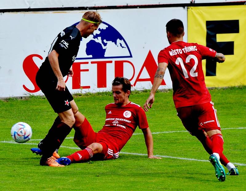 Třinec - Slavia Praha B 4:2 (4. kolo FORTUNA:NÁRODNÍ LIGY, 20. 8. 2022)