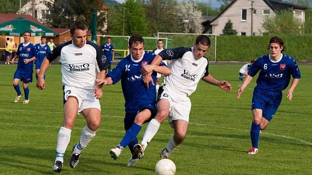 Fotbalový zápas SK Brušperk vs. Horní Suchá.